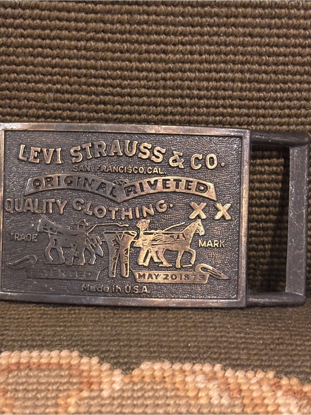 Vintage Levi Strauss buckle